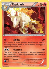 Rapidash 15/83 · Reverse Holo