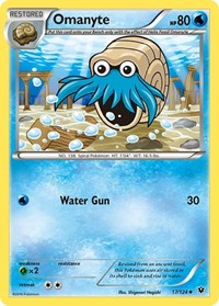 Omanyte 17/124 · Reverse Holo