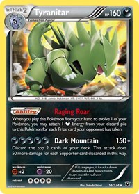 Tyranitar 56/124 · Reverse Holo