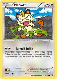 Meowth 74/124 · Reverse Holo
