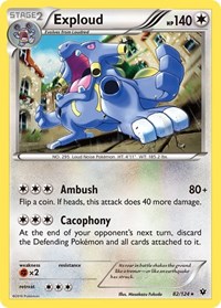 Exploud 82/124 · Reverse Holo
