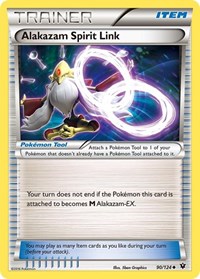 Alakazam Spirit Link 90/124 Fates Collide Reverse Holo Pokémon card