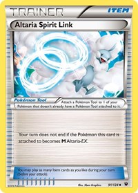 Altaria Spirit Link 91/124 Fates Collide Reverse Holo Pokémon card