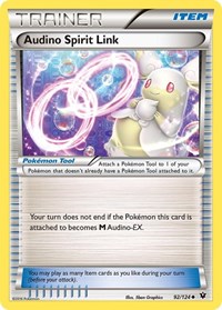 Audino Spirit Link 92/124 Fates Collide Reverse Holo Pokémon card