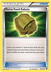 Dome Fossil Kabuto 96/124 Fates Collide Reverse Holo Pokémon card