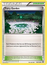 Fairy Garden 100/124 Fates Collide Reverse Holo Pokémon card