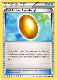 Old Amber Aerodactyl 106/124 Fates Collide Reverse Holo Pokémon card