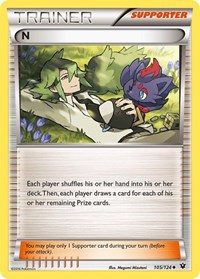 N (Supporter) 105/124 Fates Collide Reverse Holo Pokémon card