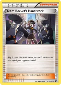 Team Rocket's Handiwork 112/124 Fates Collide Reverse Holo Pokémon card
