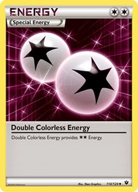 Double Colorless Energy 114/124 Fates Collide Reverse Holo Pokémon card