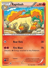Rapidash 17/114 · Reverse Holo