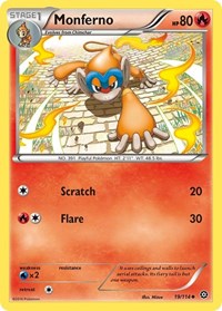 Monferno 19/114 · Reverse Holo