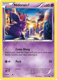 Nidoran M 43/114 · Reverse Holo