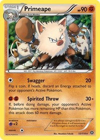 Primeape 53/114 · Reverse Holo