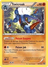 Toxicroak 59/114 · Reverse Holo