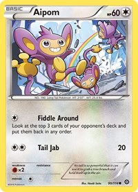 Aipom 90/114 · Reverse Holo