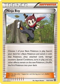 Ninja Boy 103/114 Steam Siege Reverse Holo Pokémon card