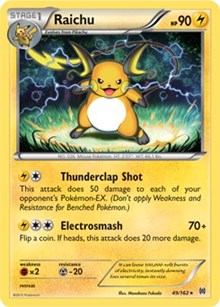 Raichu (XY BREAKthrough) (Cracked Ice Holo) 049/162