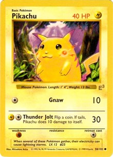 Pikachu (E3 Stamped with Red Cheeks) 058/102