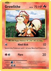 Growlithe 17/108 · Reverse Holo