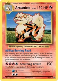 Arcanine 18/108 · Reverse Holo