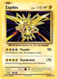 Zapdos 42/108 · Reverse Holo