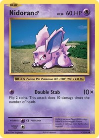 Nidoran M 43/108 · Reverse Holo