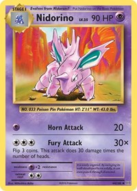 Nidorino 44/108 · Reverse Holo