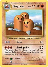 Dugtrio 56/108 · Reverse Holo