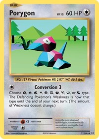 Porygon 71/108 · Reverse Holo