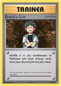 Brock's Grit 74/108 Evolutions Reverse Holo Pokémon card