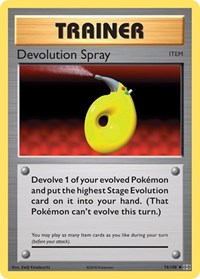 Devolution Spray 76/108 Evolutions Reverse Holo Pokémon card
