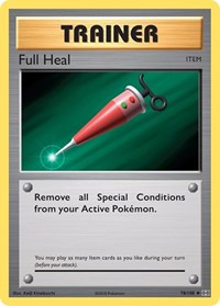 Full Heal 78/108 Evolutions Reverse Holo Pokémon card
