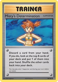 Misty's Determination 80/108 Evolutions Reverse Holo Pokémon card