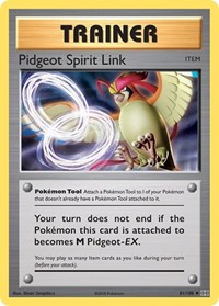Pidgeot Spirit Link 81/108 Evolutions Reverse Holo Pokémon card