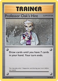Professor Oak's Hint 84/108 Evolutions Reverse Holo Pokémon card