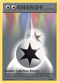 Double Colorless Energy 90/108 Evolutions Reverse Holo Pokémon card