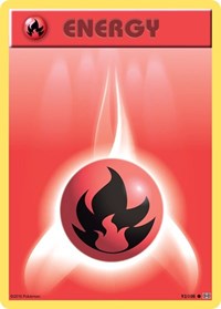 Fire Energy 92/108 Evolutions Reverse Holo Pokémon card