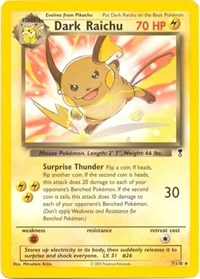 Dark Raichu (WotC Legendary Collection) 007/110