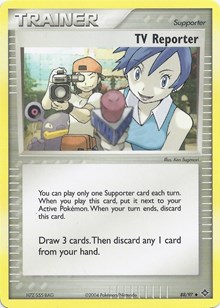 TV Reporter 88 EX Battle Stadium Pokémon card