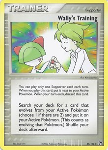 Wally's Training 89 EX Battle Stadium Pokémon card