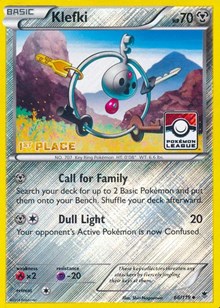 Klefki (Pokemon League) [1st Place] 066/119 · Reverse Holo