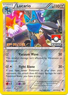 Lucario (Pokemon League) [3rd Place] 063/124 · Reverse Holo