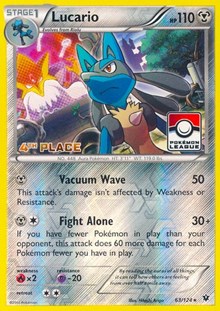 Lucario (Pokemon League) [4th Place] 063/124 · Reverse Holo