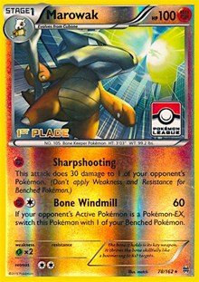 Marowak (Pokemon League) [1st Place] 078/162 · Reverse Holo