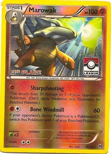 Marowak (Pokemon League) [3rd Place] 078/162 · Reverse Holo