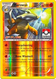 Marowak (Pokemon League) [4th Place] 078/162 · Reverse Holo