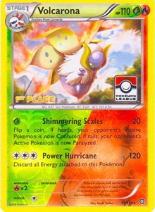 Volcarona (Pokemon League) [1st Place] 015/114 · Reverse Holo