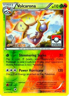 Volcarona (Pokemon League) [4th Place] 015/114 · Reverse Holo