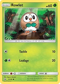 Rowlet 9/149 · Reverse Holo